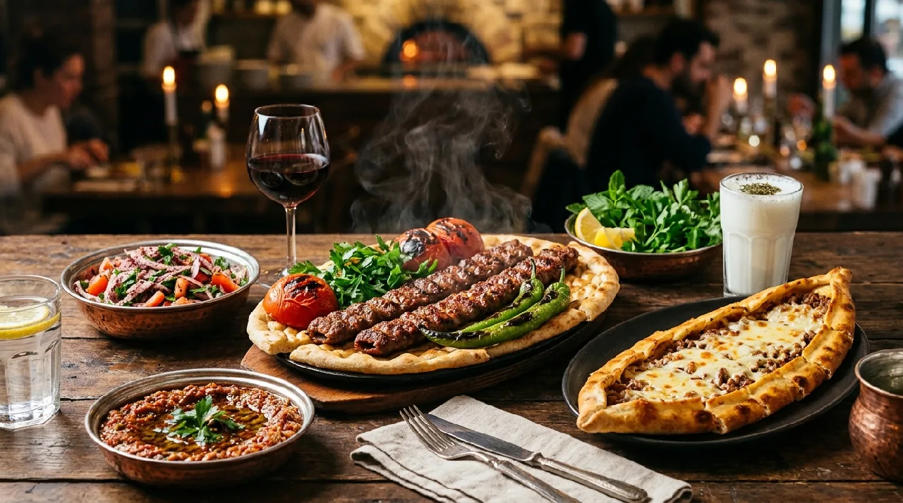 Geleneksel Türk Kebabı ve Pide