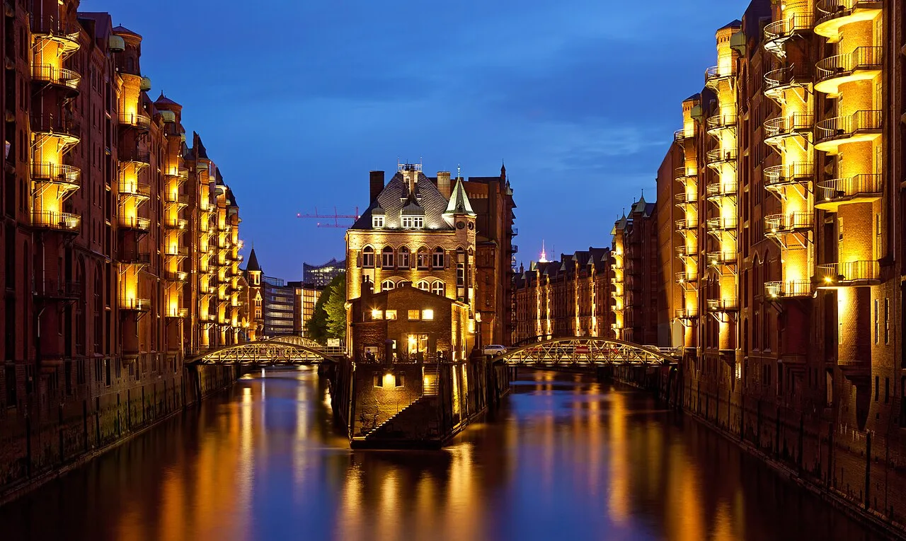 Hamburg Speicherstadt Tuğla Kanallar