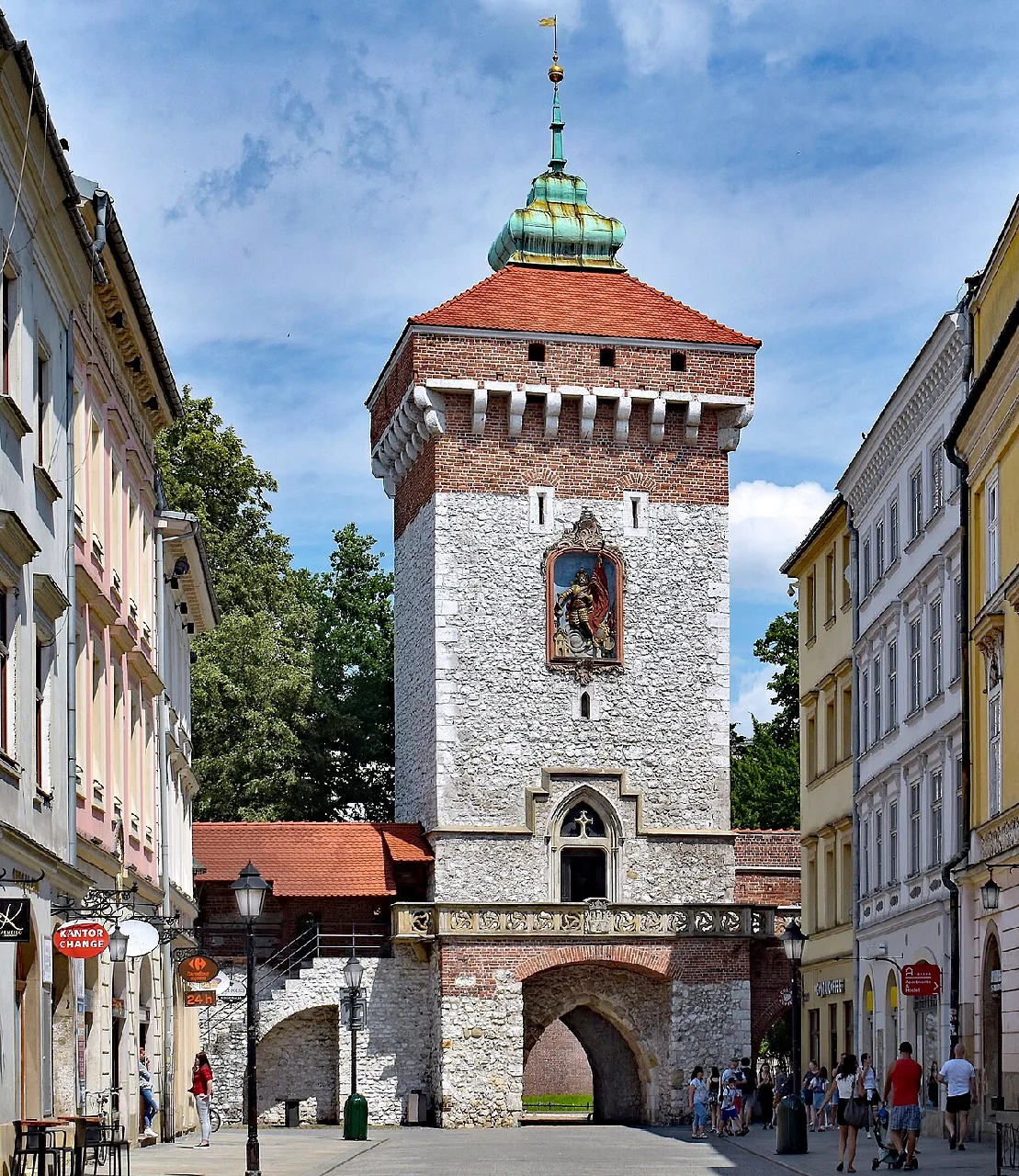 Krakow Barbakan ve Florianska